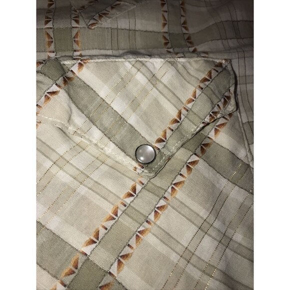 vintage 50s TOGS GWG GREAT WESTERN GARMENT Union Made Western Snap Shirt 17-33 - Picture 4 of 7